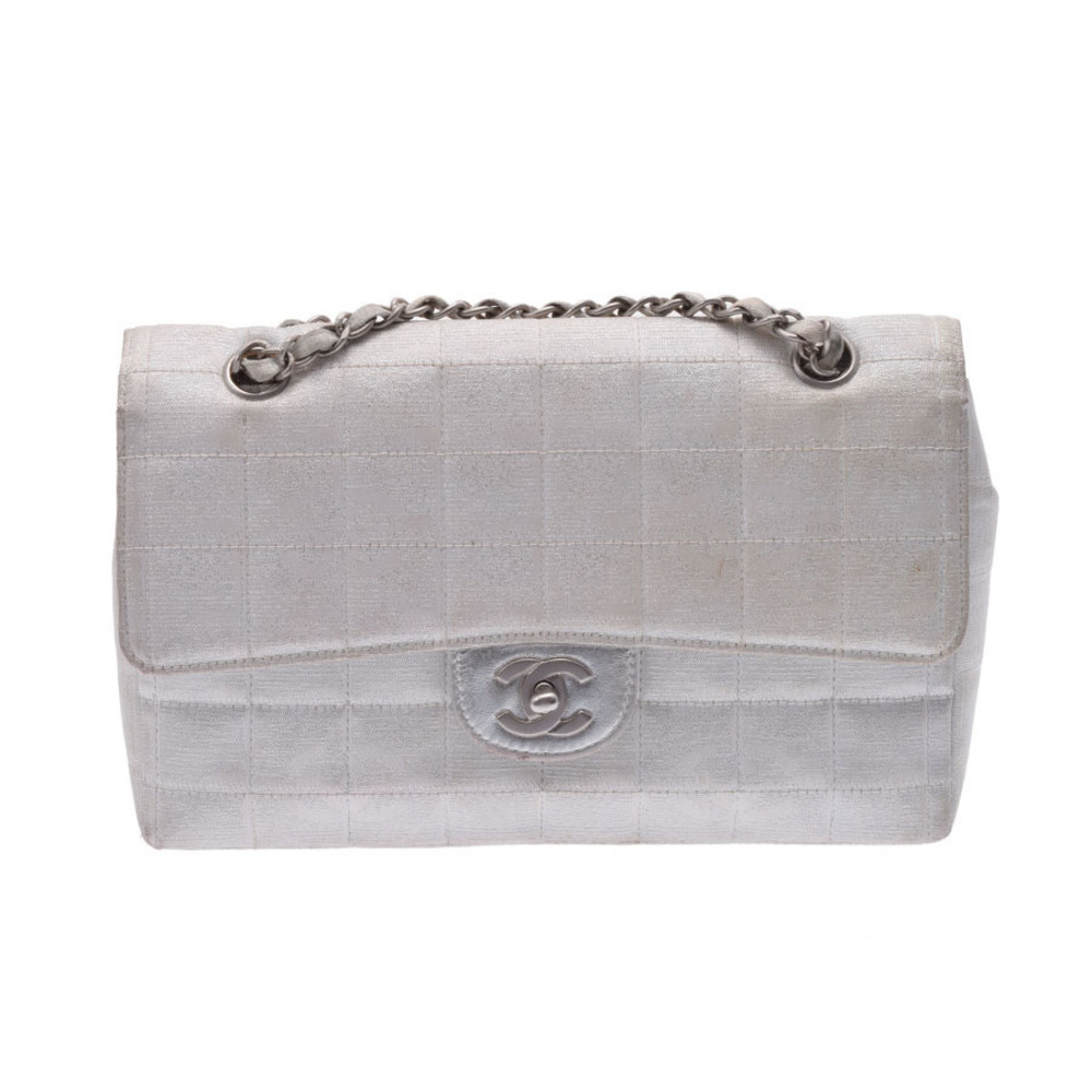 Chanel Chain Shoulder Bag Silver